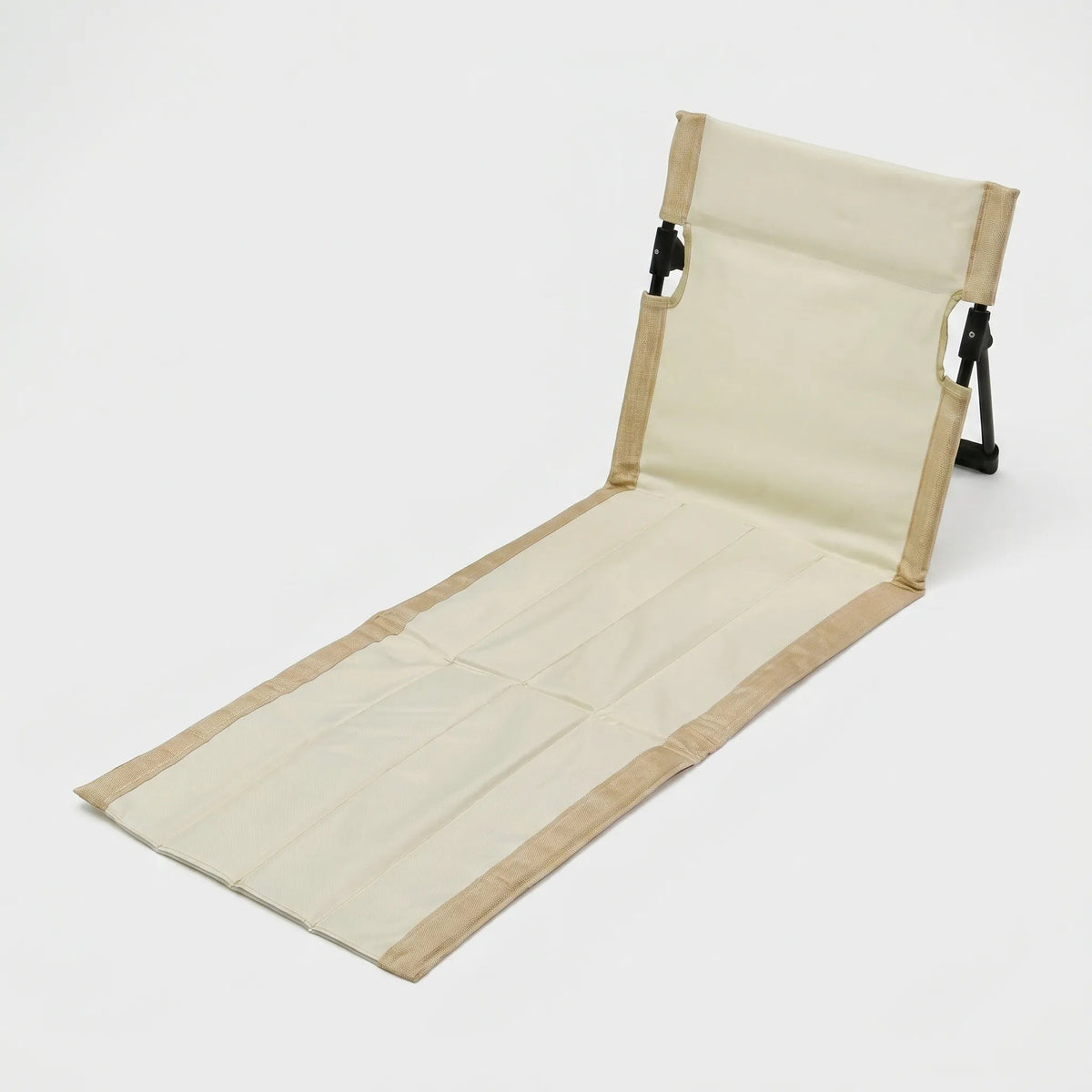 Compact Folding Floor Chair with Ergonomic Back Support