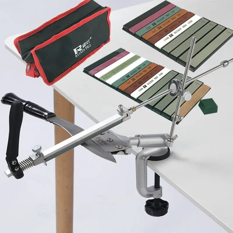 Adjustable Angle Knife Sharpener with Aluminum Alloy Construction