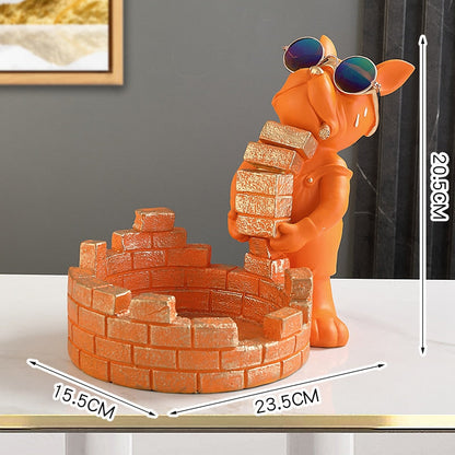 Annie’s Fashion Bulldog Brickie Sculpture
