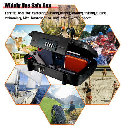 Portable Security Safe Box | Waterproof Travel Valuables Storage