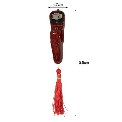 Digital Prayer Counter | Wood Grain Design with Tassel