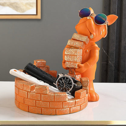 Annie’s Fashion Bulldog Brickie Sculpture
