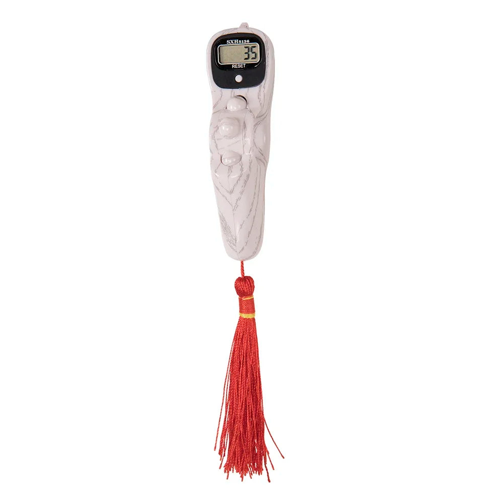 Digital Prayer Counter | Wood Grain Design with Tassel