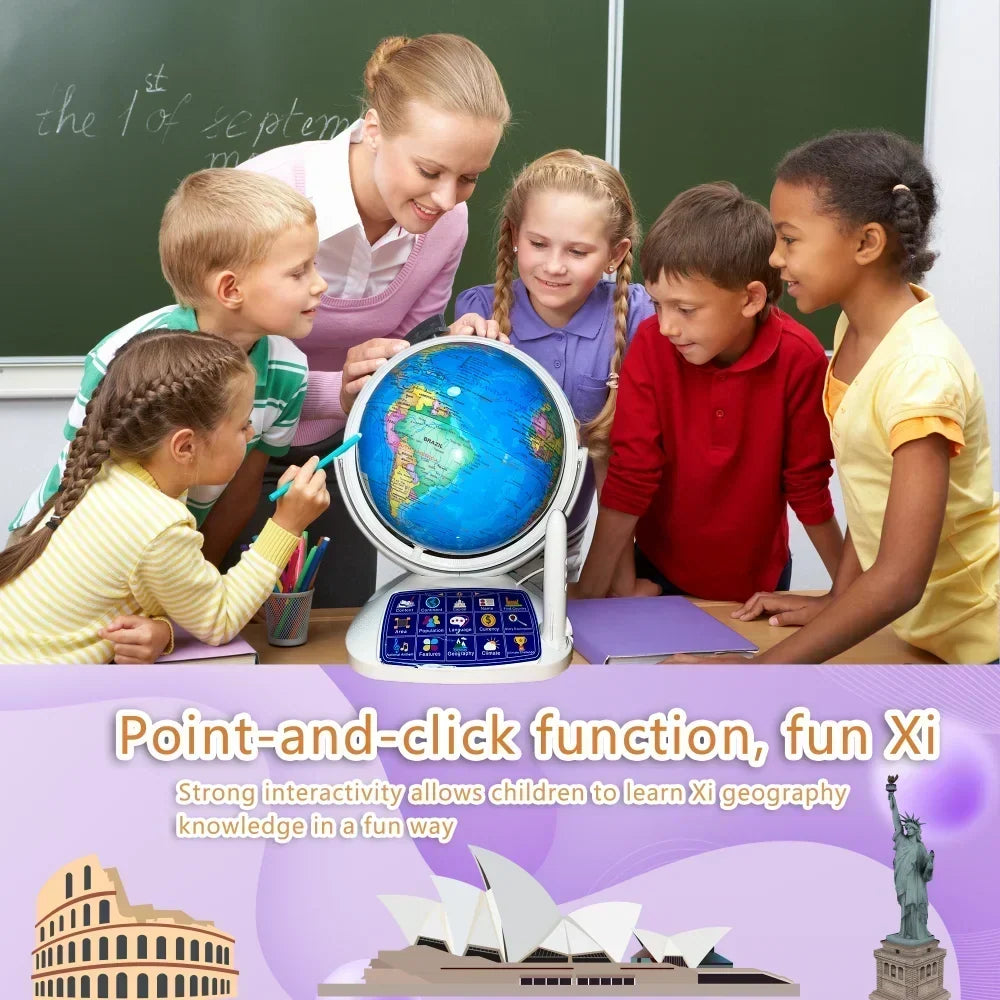 Interactive World Globe with AR and Light