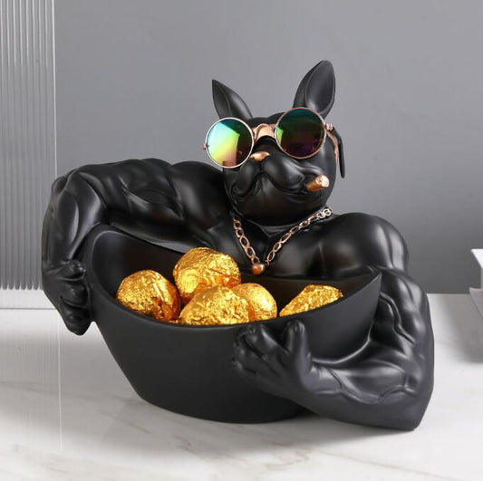 Annie’s Fashion Bulldog Storage Sculpture