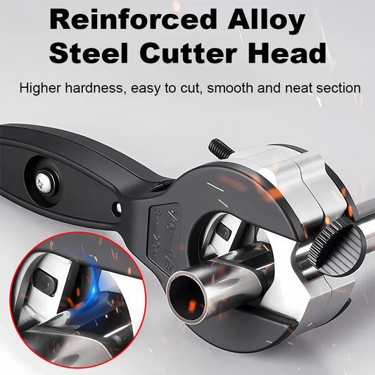Professional Pipe Cutter | Ratchet Mechanism Steel Blade