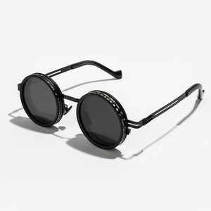 Adjustable Polarized Sunglasses with Round Frame and UV400 Protection