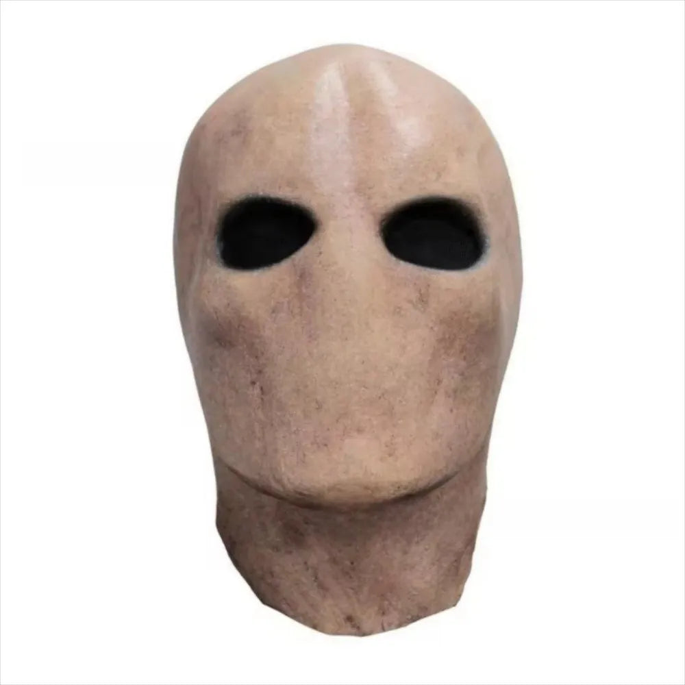 Faceless Man Halloween Mask, Beige Full Head Latex Costume Mask