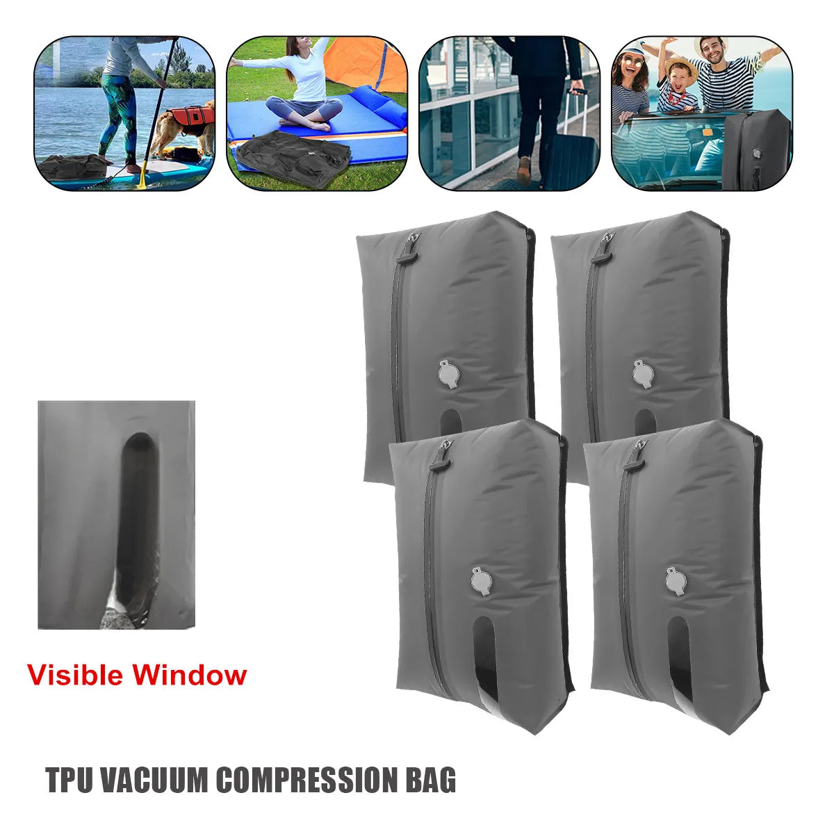 Travel Compression Storage Bags | TPU Waterproof Space Saver
