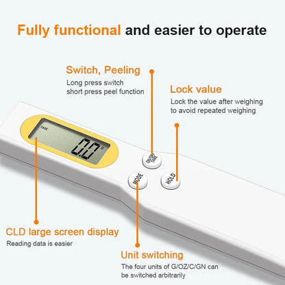 Digital Kitchen Scale Spoon | LCD Display Precision Measuring Tool