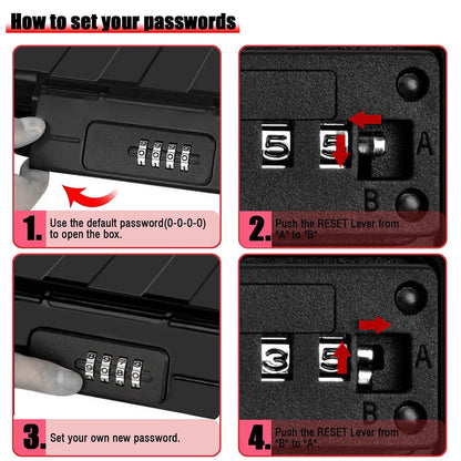 Portable Security Safe Box | Waterproof Travel Valuables Storage