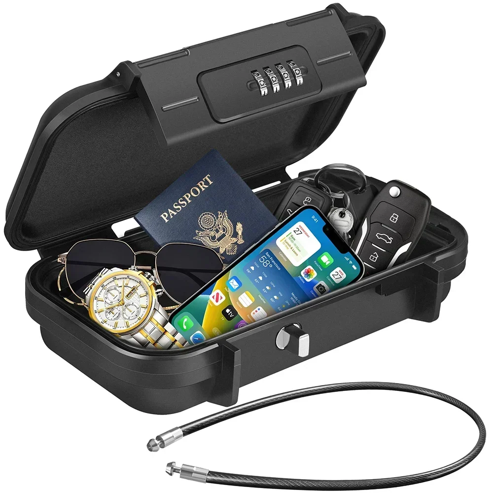 Portable Security Safe Box | Waterproof Travel Valuables Storage