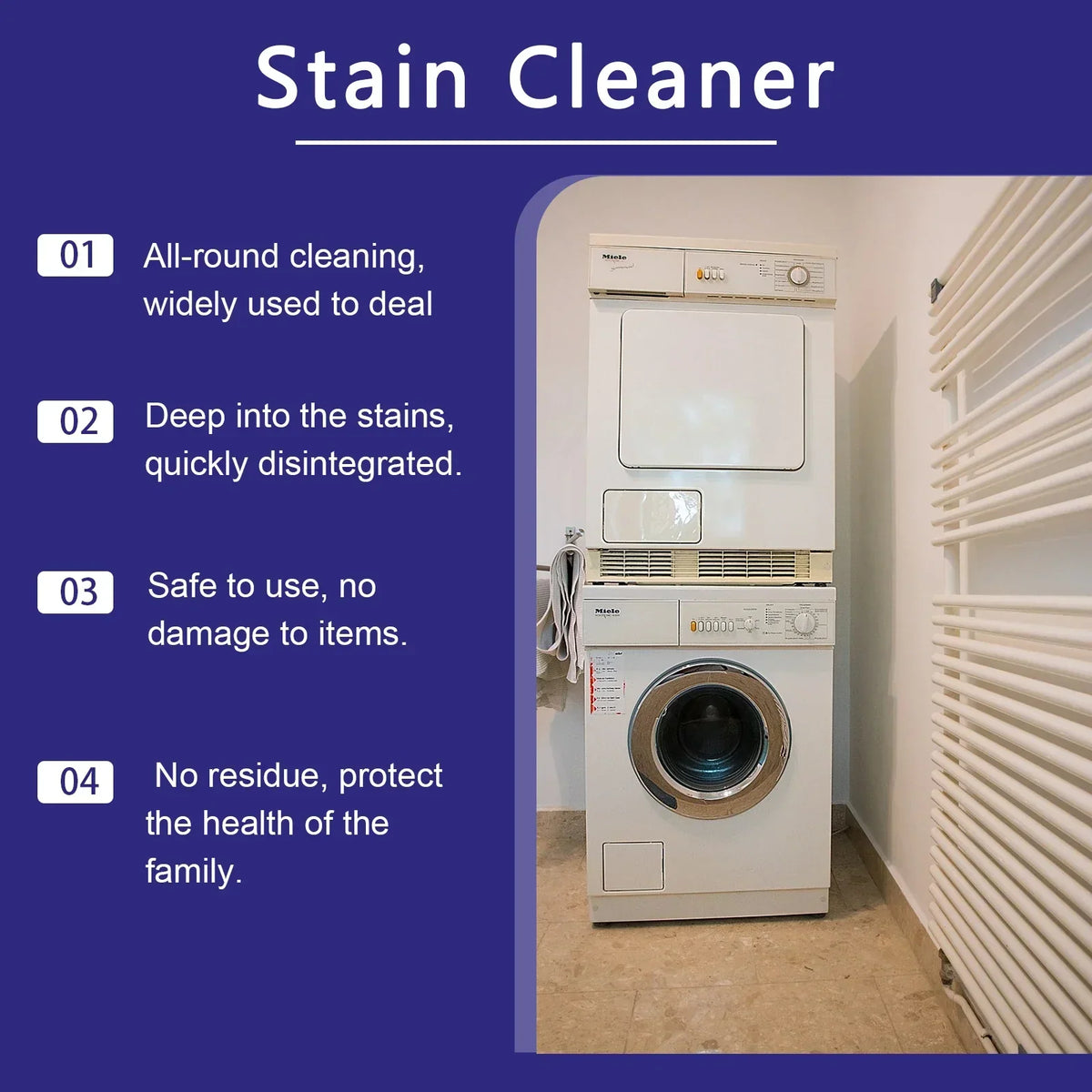 Professional Stain Remover Gel | Deep Cleaning Formula With Brush