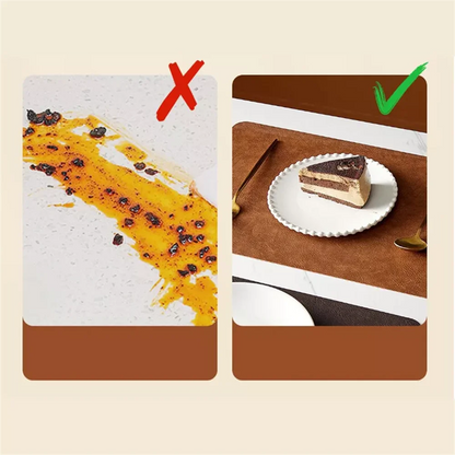 Double-Sided Faux Leather Placemats | Heat Resistant & Waterproof