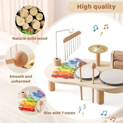 Wooden Musical Activity Table