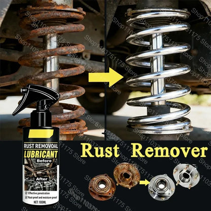 2026 Rust Remover Auto Exhaust Pipe Rust Derusting Spray Quickly Car Wheel Hub Care Clean Metal Iron Prowder Stain Removal Agent