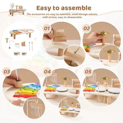 Wooden Musical Activity Table