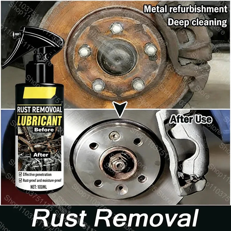 2026 Rust Remover Auto Exhaust Pipe Rust Derusting Spray Quickly Car Wheel Hub Care Clean Metal Iron Prowder Stain Removal Agent