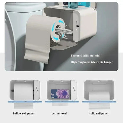 Smart Touchless Tissue Dispenser | Wall-Mount Automatic Paper Holder
