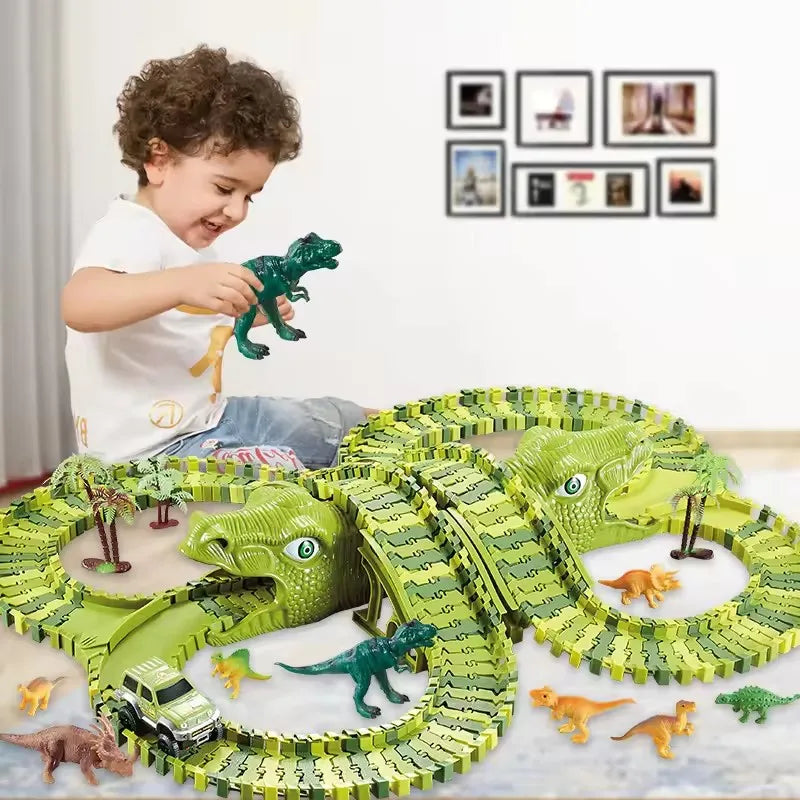 Dinosaur Flexible Race Track Set