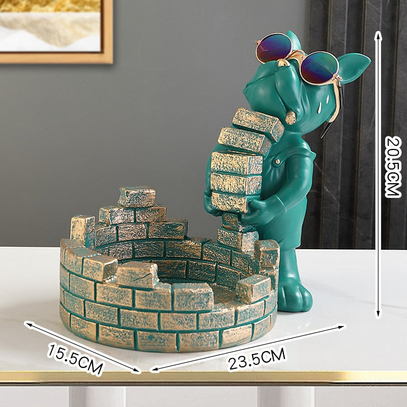 Annie’s Fashion Bulldog Brickie Sculpture