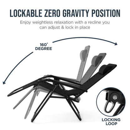 Folding Zero Gravity Patio Lounge Chair