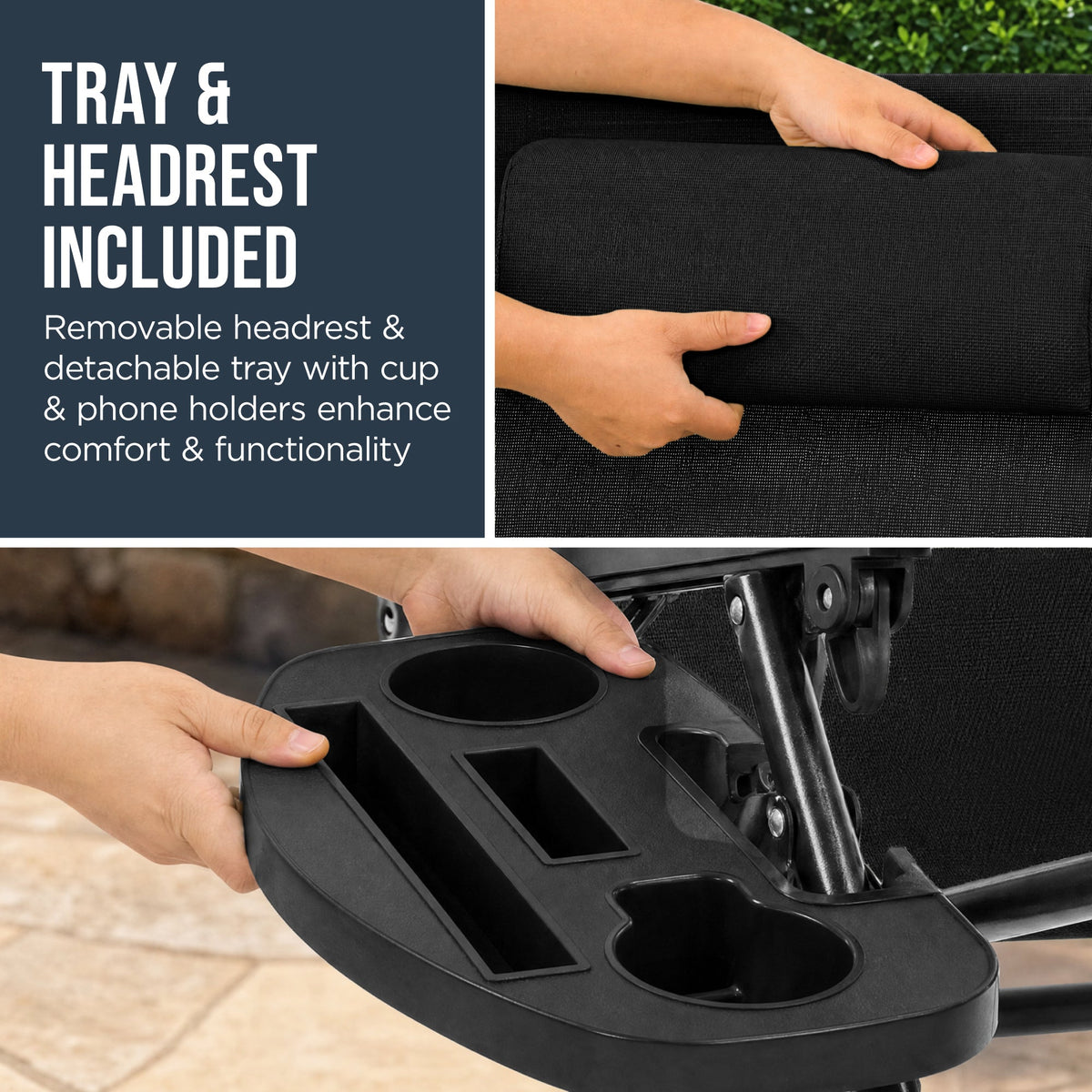 Folding Zero Gravity Patio Lounge Chair