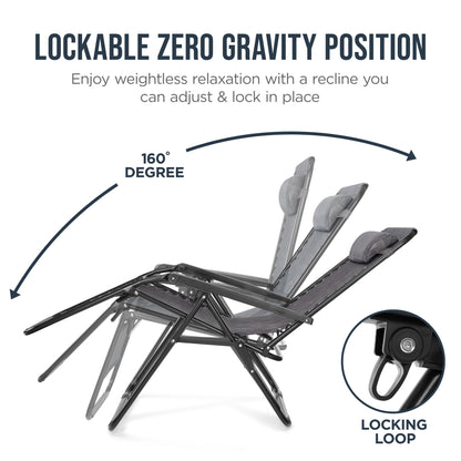 Folding Zero Gravity Patio Lounge Chair
