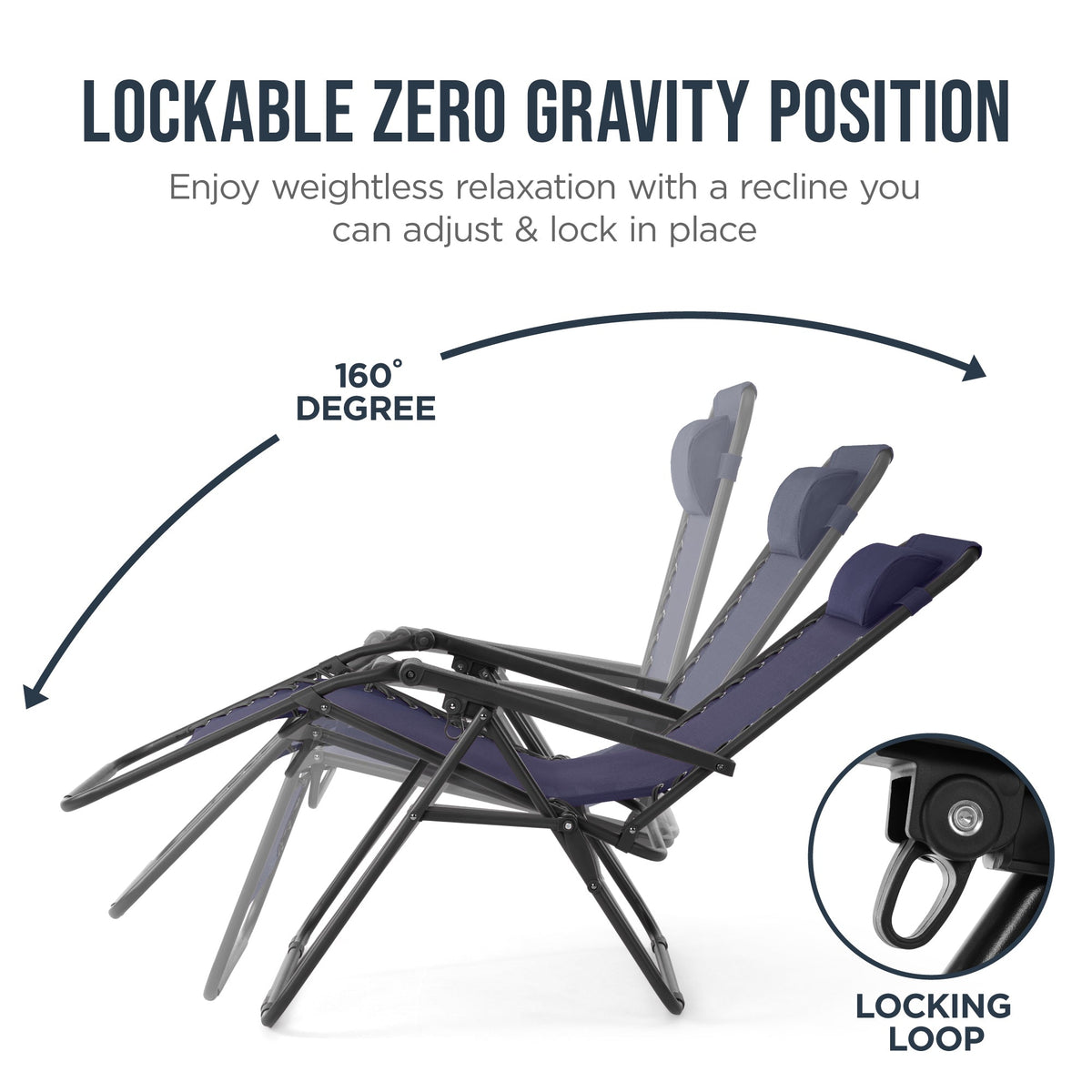 Folding Zero Gravity Patio Lounge Chair