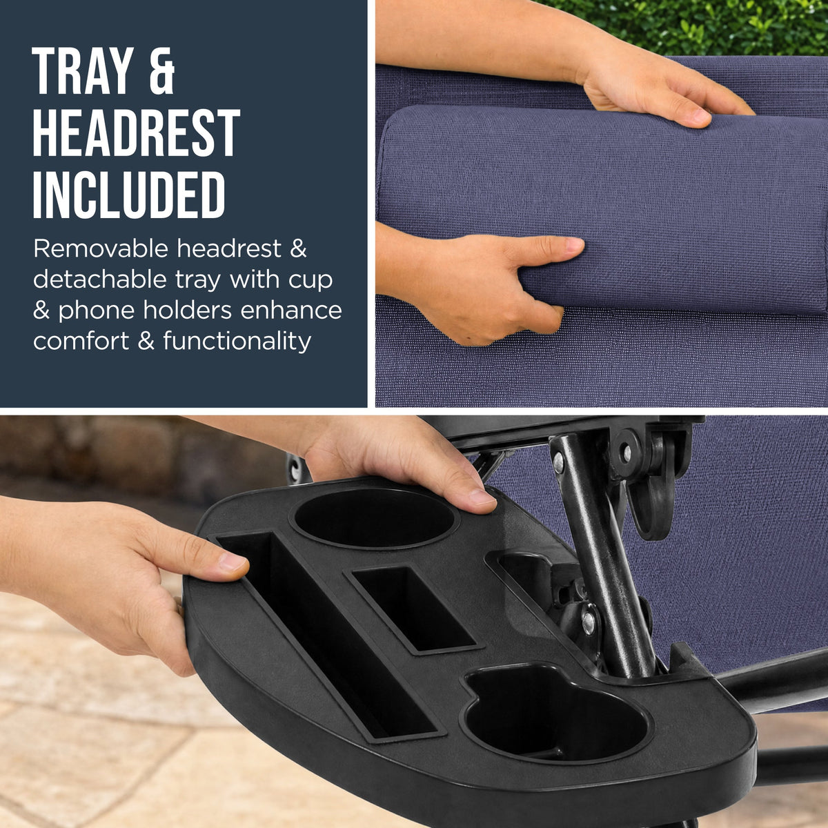 Folding Zero Gravity Patio Lounge Chair