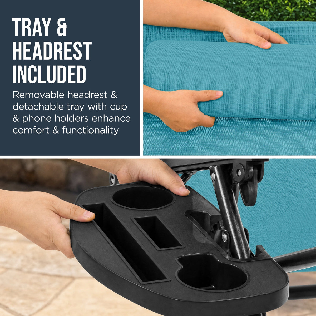 Folding Zero Gravity Patio Lounge Chair