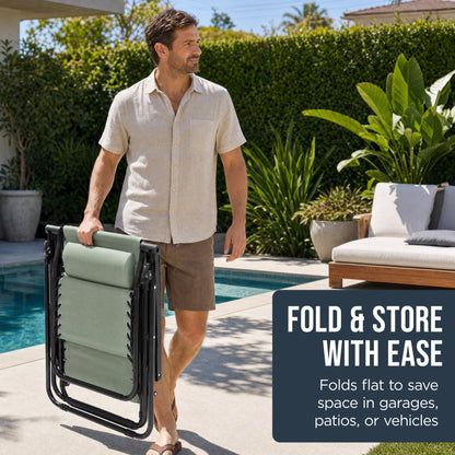 Folding Zero Gravity Patio Lounge Chair