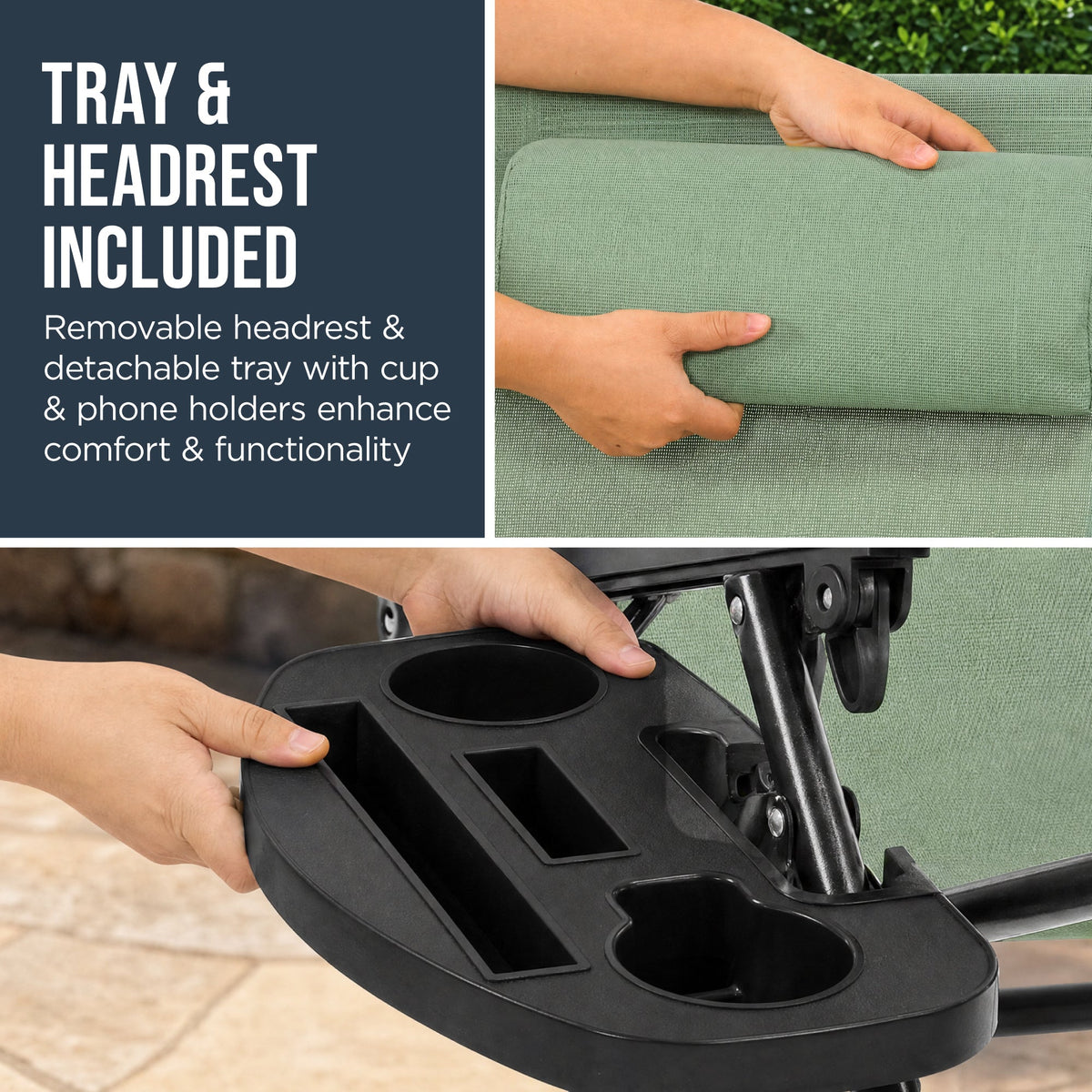 Folding Zero Gravity Patio Lounge Chair