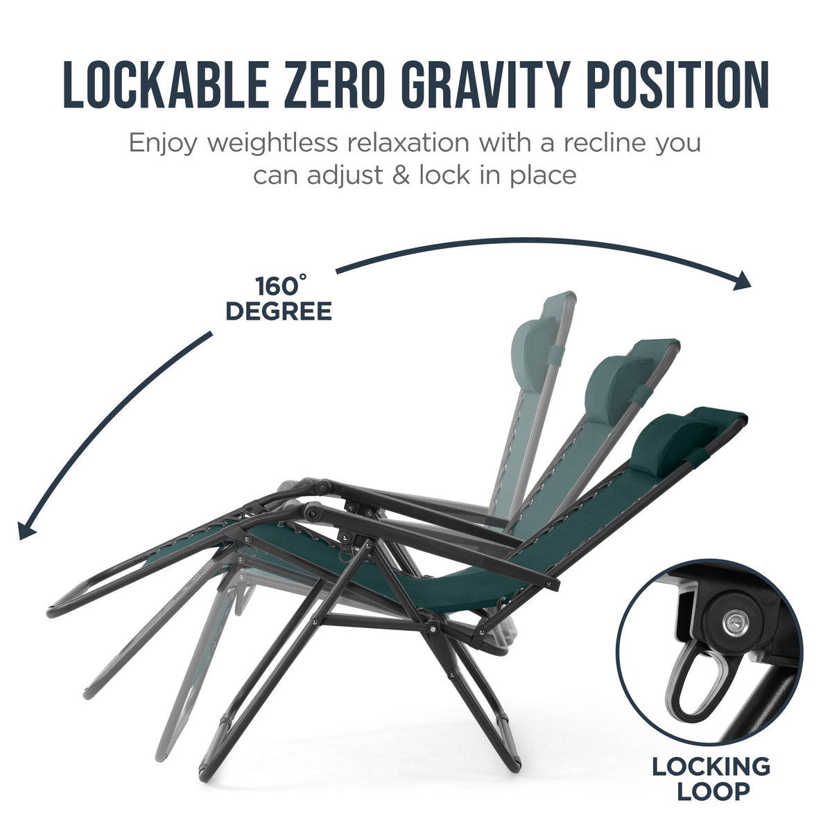 Folding Zero Gravity Patio Lounge Chair