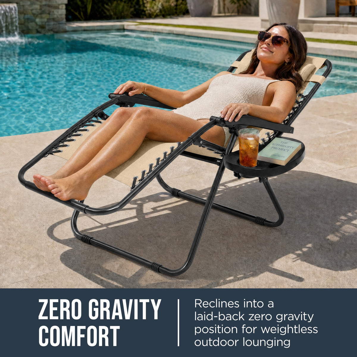 Folding Zero Gravity Patio Lounge Chair