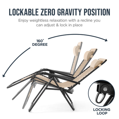 Folding Zero Gravity Patio Lounge Chair