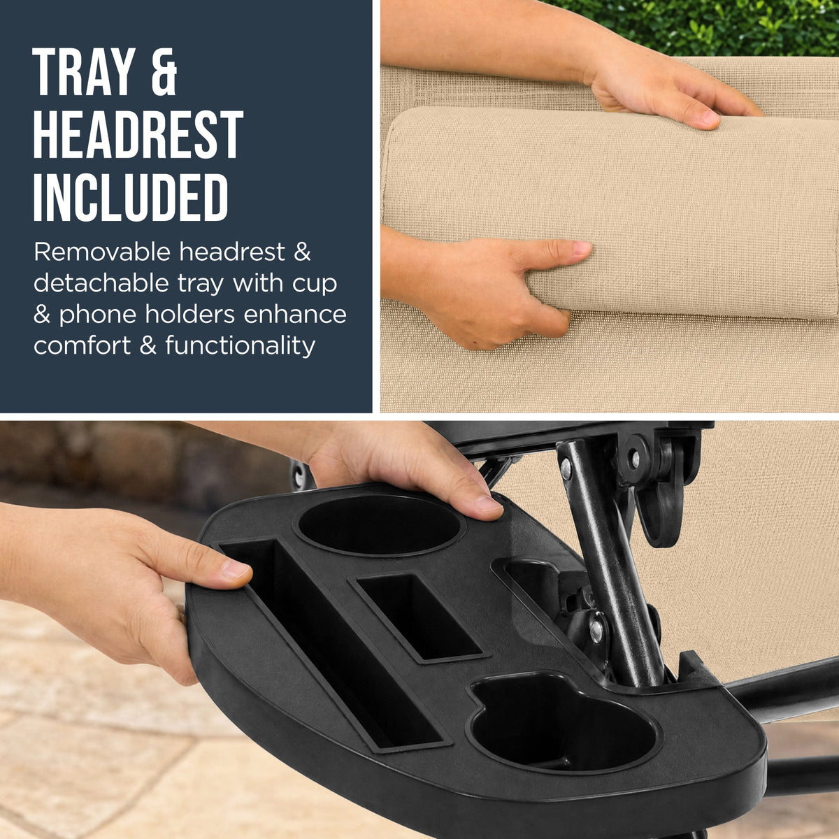 Folding Zero Gravity Patio Lounge Chair