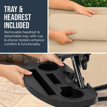 Folding Zero Gravity Patio Lounge Chair