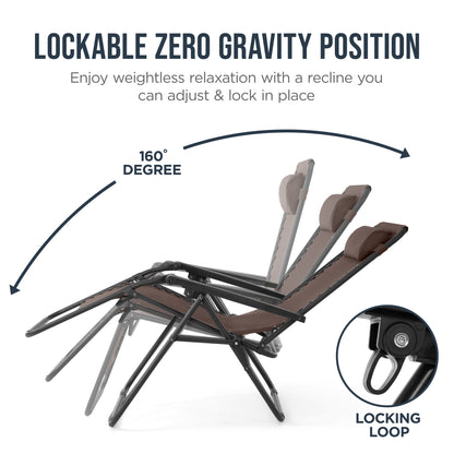 Folding Zero Gravity Patio Lounge Chair