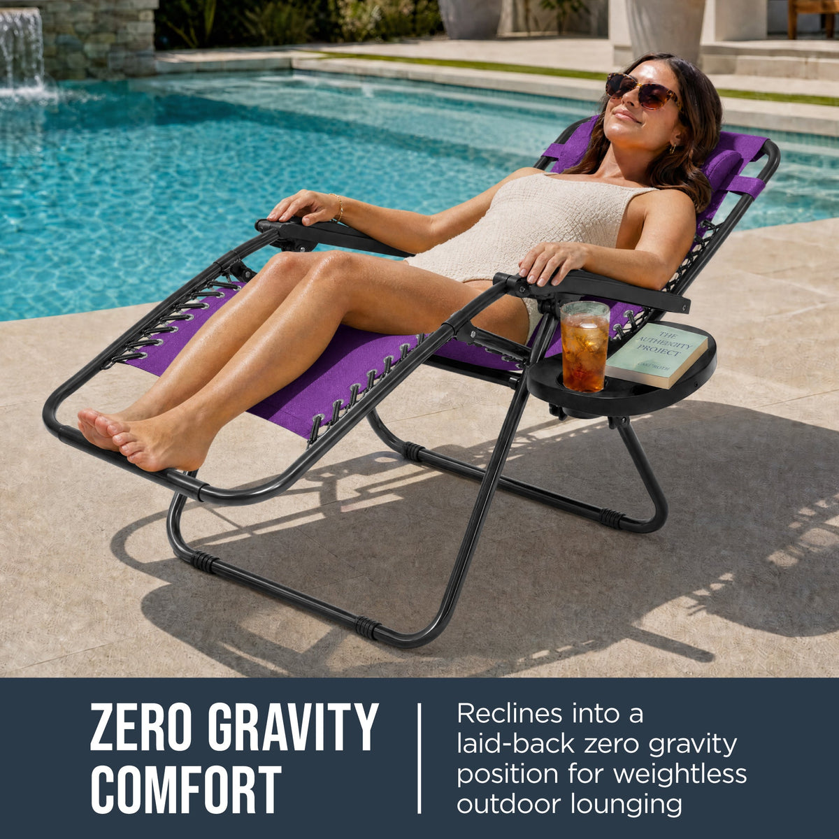 Folding Zero Gravity Patio Lounge Chair