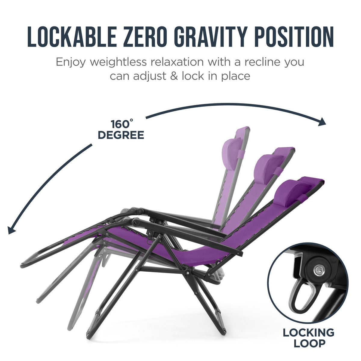 Folding Zero Gravity Patio Lounge Chair
