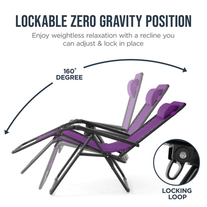 Folding Zero Gravity Patio Lounge Chair