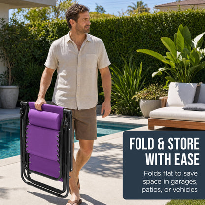 Folding Zero Gravity Patio Lounge Chair