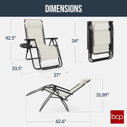 Folding Zero Gravity Patio Lounge Chair