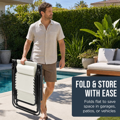 Folding Zero Gravity Patio Lounge Chair