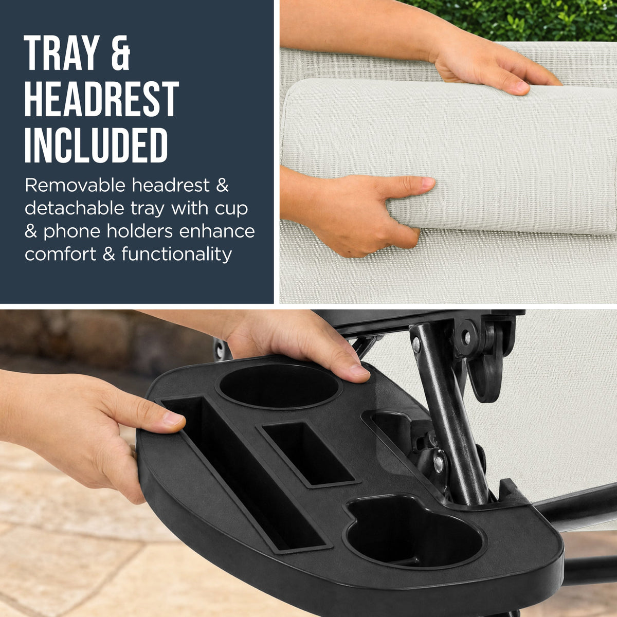 Folding Zero Gravity Patio Lounge Chair