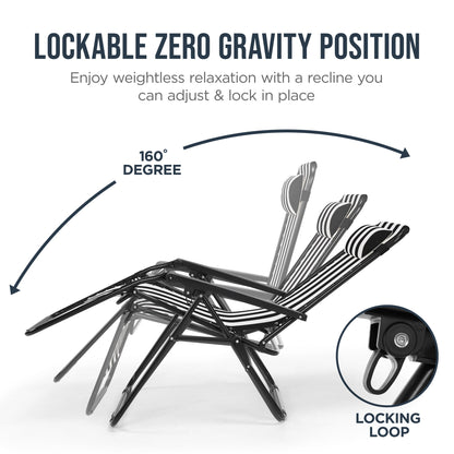 Folding Zero Gravity Patio Lounge Chair