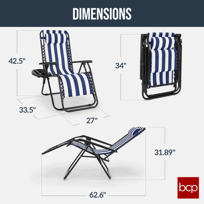 Folding Zero Gravity Patio Lounge Chair