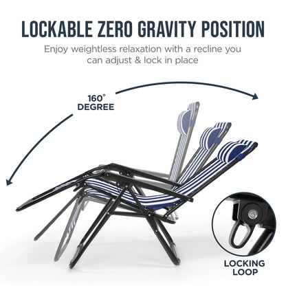 Folding Zero Gravity Patio Lounge Chair