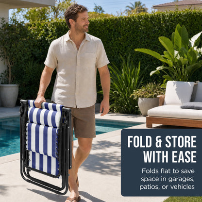 Folding Zero Gravity Patio Lounge Chair